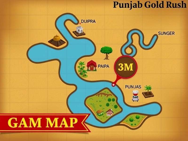 Punjab Gold Rush Game Map